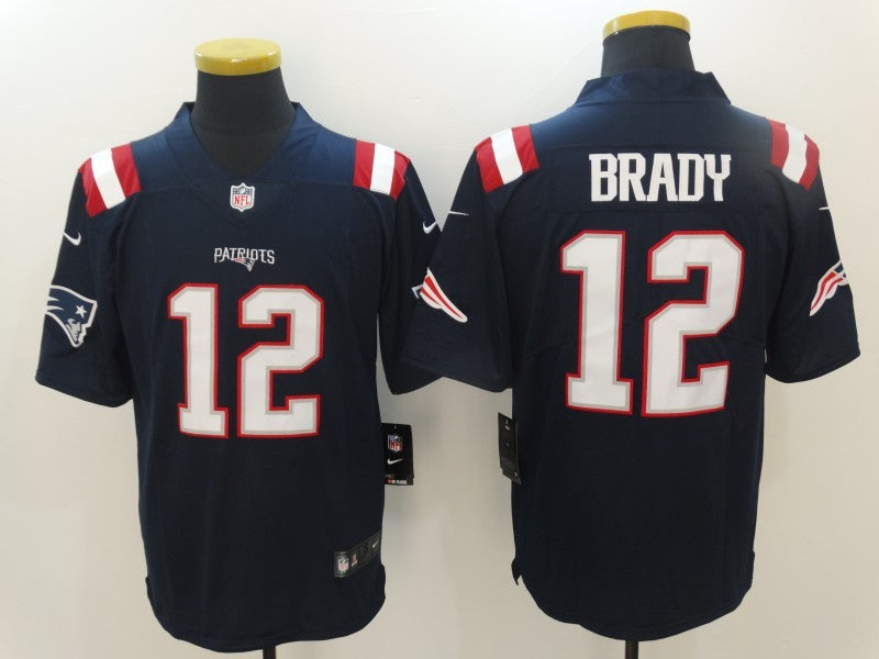 Men's New England Patriots Tom Brady Navy Game Jersey