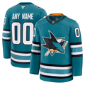 Men's San Jose Sharks Fanatics Teal Home Premium Custom Jersey