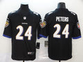Men's Baltimore Ravens Marcus Peters Black Game Jersey