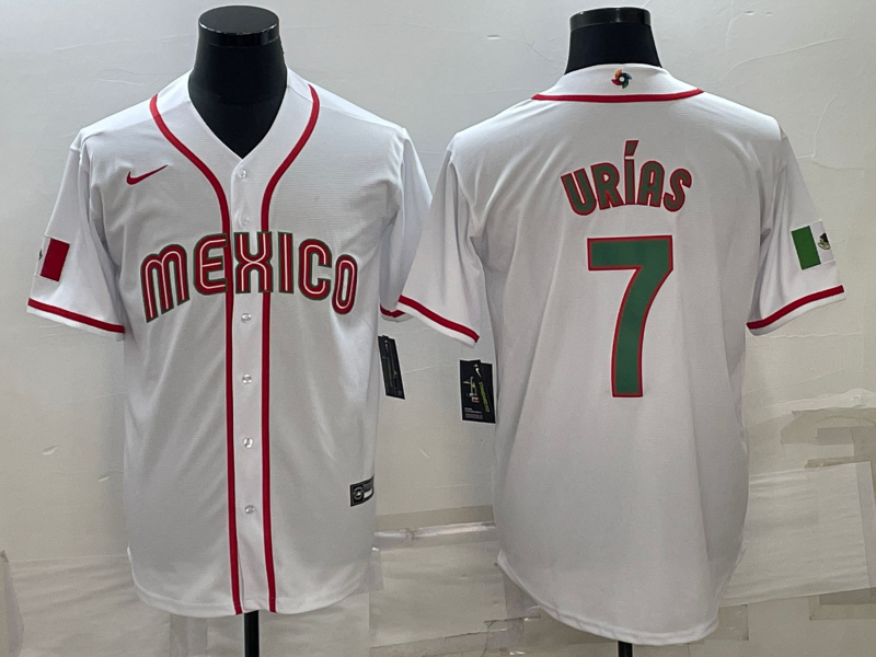 Men's 2023 World Baseball Classic Julio Urias Mexico White Jersey
