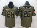 Men's New York Giants Saquon Barkley Brown Player Game Jersey