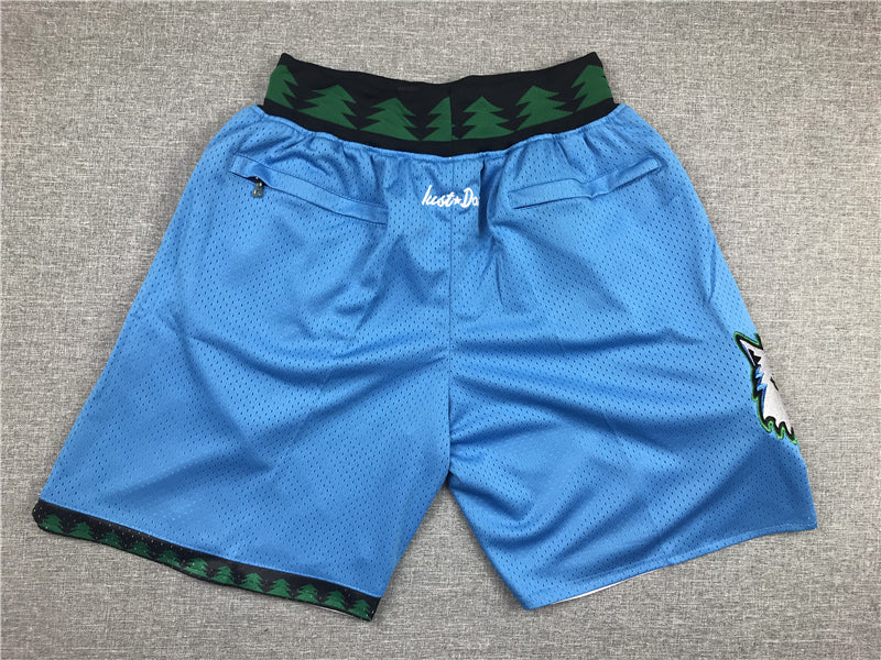 Men's Minnesota Timberwolves Light Blue Basketball Shorts