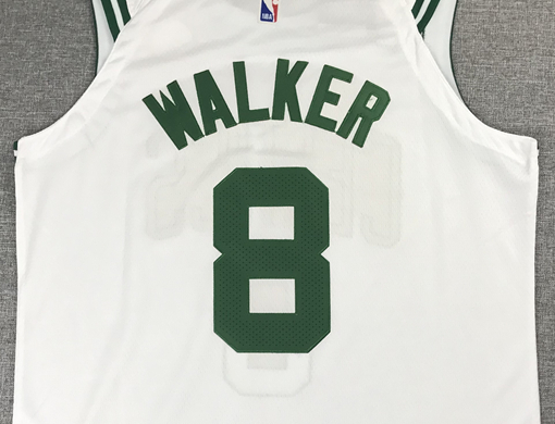 Men's Boston Celtics Kemba Walker NBA White Game Jersey