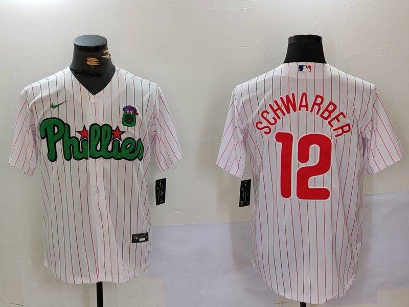 Men's Philadelphia Phillies Kyle Schwarber White Limited Player Jersey