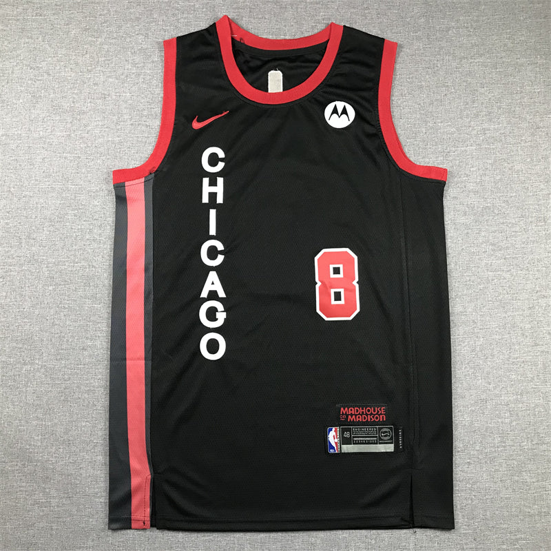 Men's Chicago Bulls Zach LaVine Black 2023/24 Swingman Jersey - City Edition