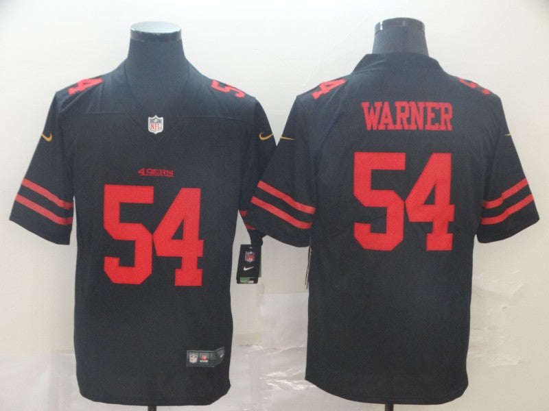 Men's San Francisco 49ers Fred Warner Black Game Jersey