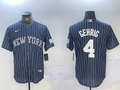Men's New York Yankees Lou Gehrig Navy Replica Player Jersey