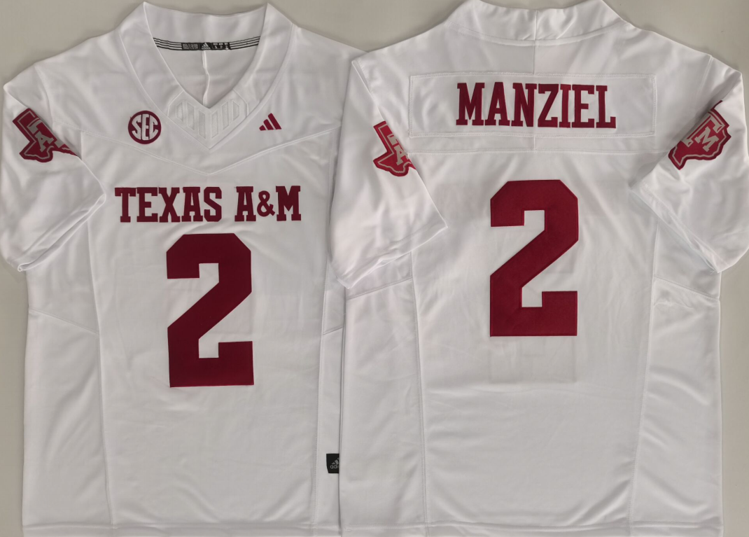 Men's Texas A&M Aggies Johnny Manziel White Game Jersey