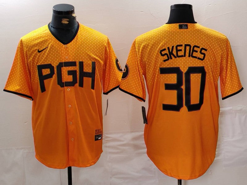Men's Pittsburgh Pirates Paul Skenes Gold City Connect Limited Player Jersey
