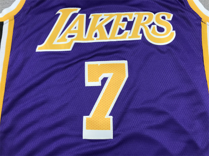 Men's Los Angeles Lakers Carmelo Anthony Purple Fast Break Replica Jersey