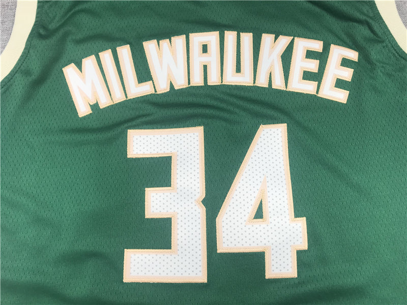 Men's Milwaukee Bucks Giannis Antetokounmpo Green Player Jersey