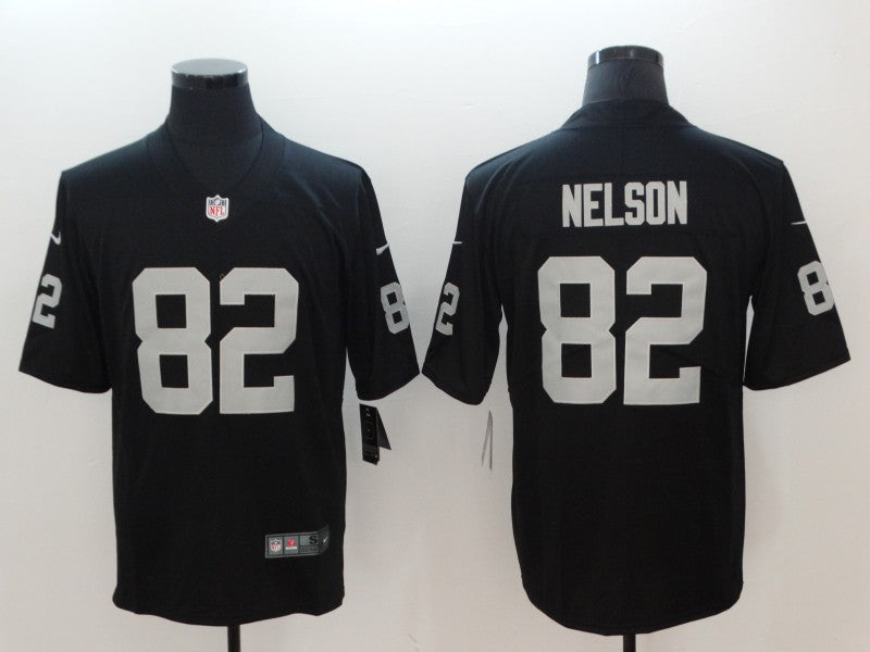 Men's Las Vegas Raiders Jordy Nelson Black Game Player Jersey