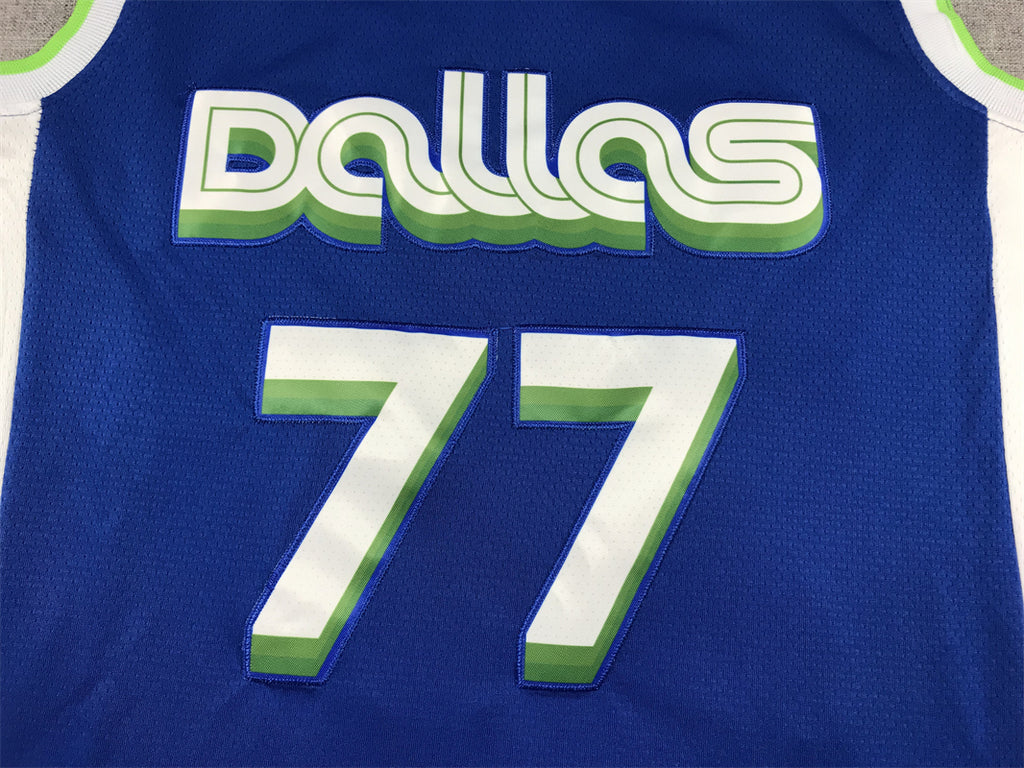 Men's Dallas Mavericks Luka Doncic Blue 2022/23 Swingman Jersey - City Edition