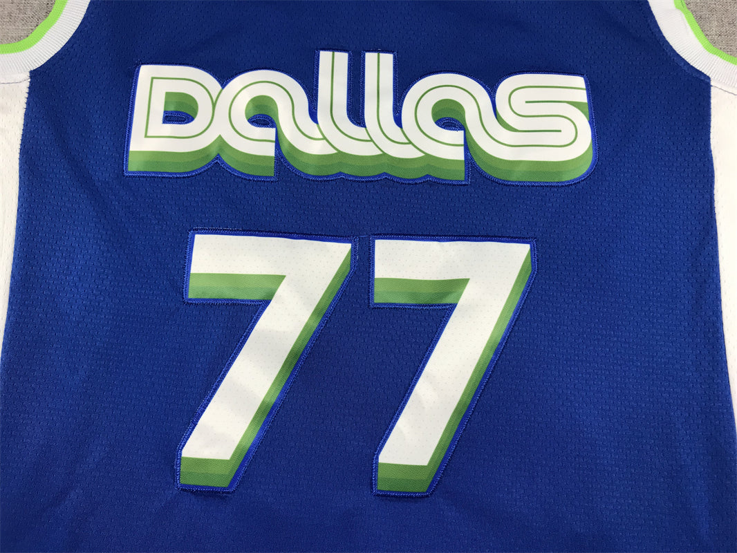 Men's Dallas Mavericks Luka Doncic Blue 2022/23 Swingman Jersey - City Edition