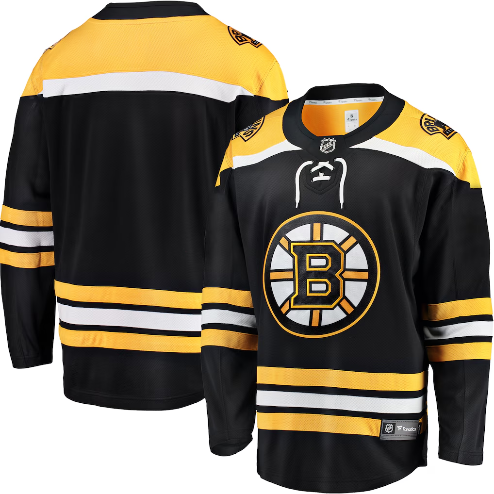 Men's Boston Bruins Fanatics Black Breakaway Home Blank Jersey