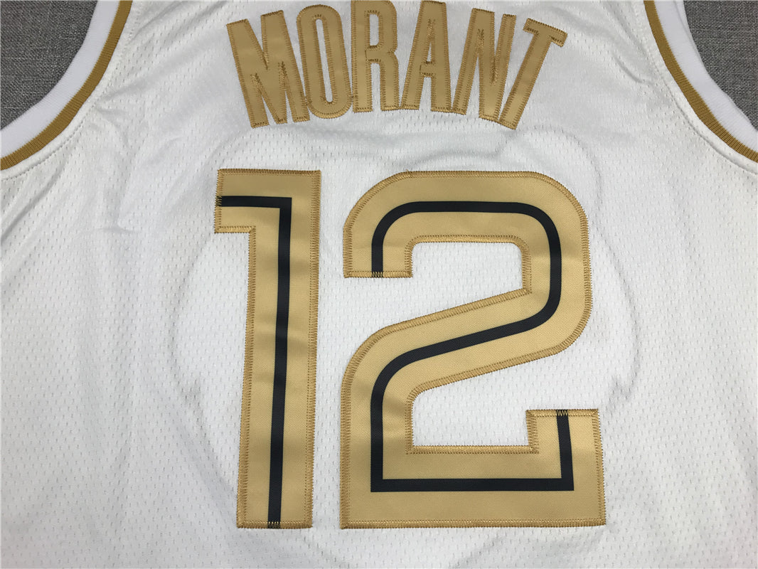 Men's Memphis Grizzlies Ja Morant White Classics Swingman Jersey