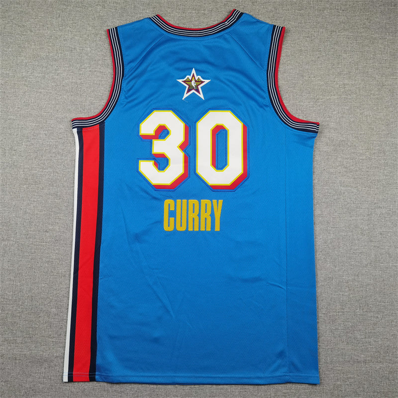 Men's Golden State Warriors Stephen Curry Light Blue 2025 NBA All-Star Game Swingman Player Jersey
