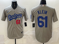 Men's Los Angeles Dodgers Clay Klein Gray Road Replica Player Jersey
