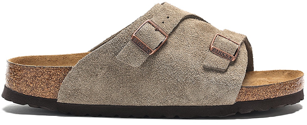 Birkenstock Zrich Soft Footbed Suede Leather 1009532 Taupe Sandals