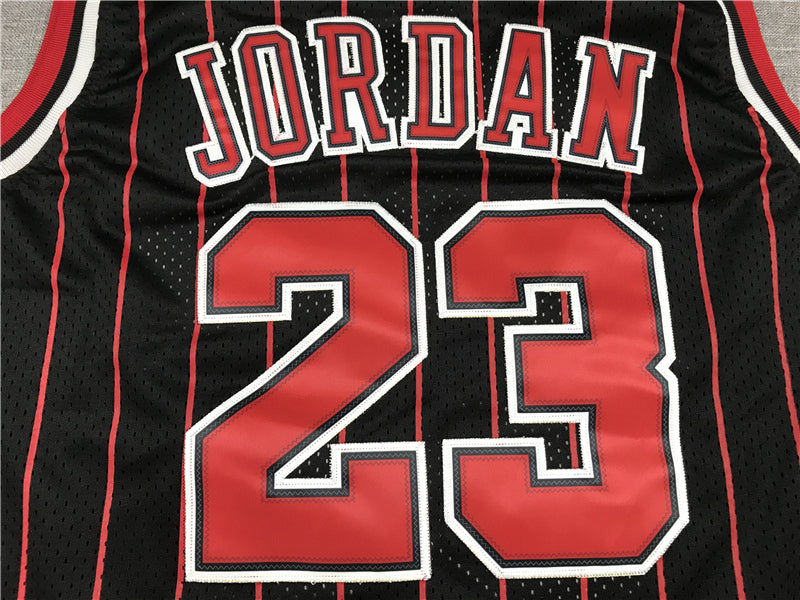 Men's Chicago Bulls Michael Jordan Black Classics 1996-97 Authentic Jersey