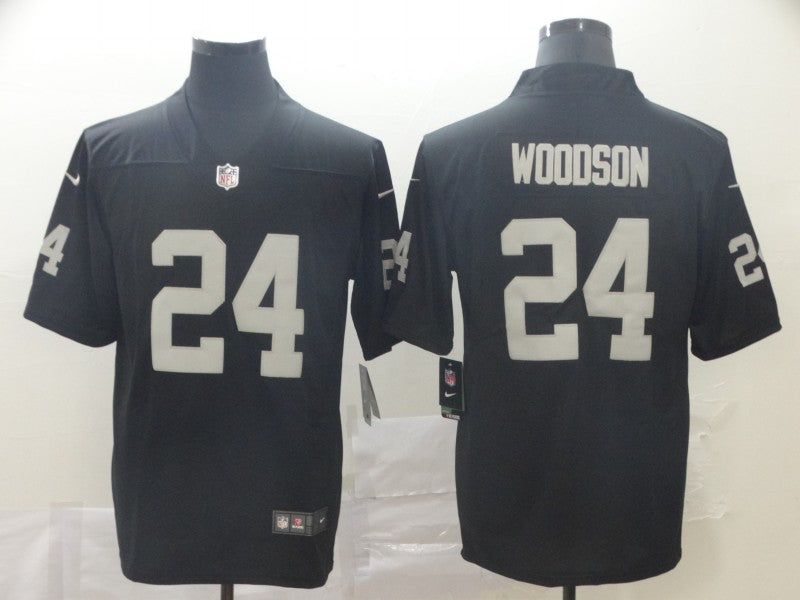 Men's Las Vegas Raiders Charles Woodson Black Game Jersey