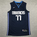 Men's Dallas Mavericks Luka Doncic NBA Dark Blue Replica Jersey