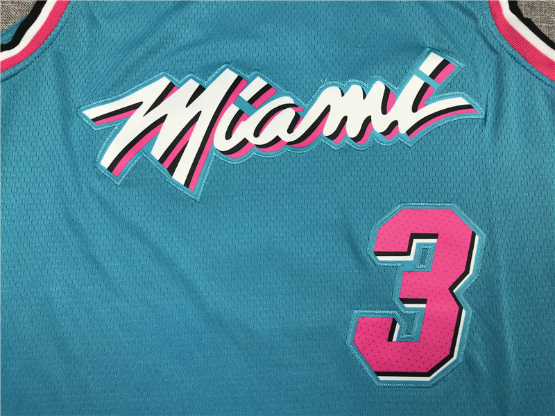 Men's Miami Heat Dwyane Wade Blue Swingman Player Jersey