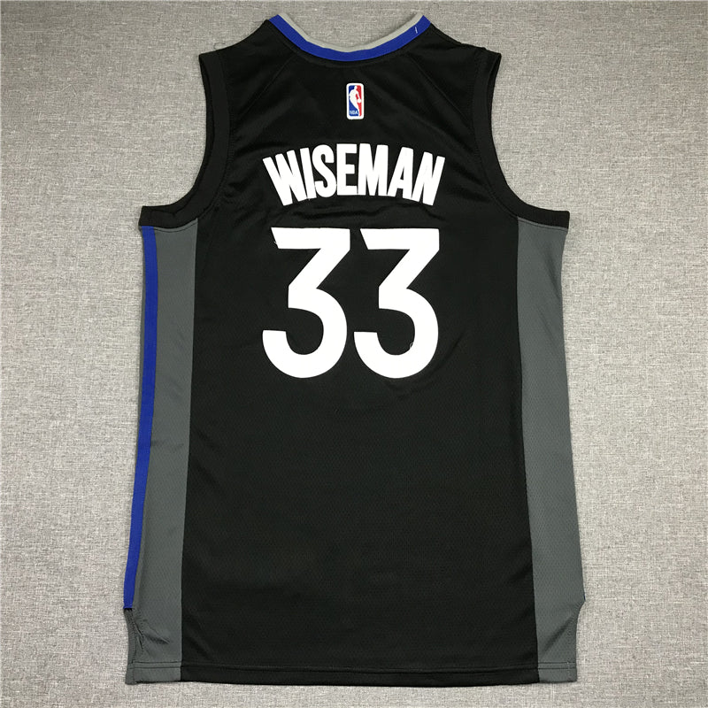 Men's Golden State Warriors James Wiseman Black Swingman Jersey