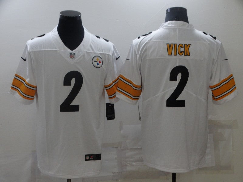 Men's Pittsburgh Steelers Michael Vick White Game Jersey