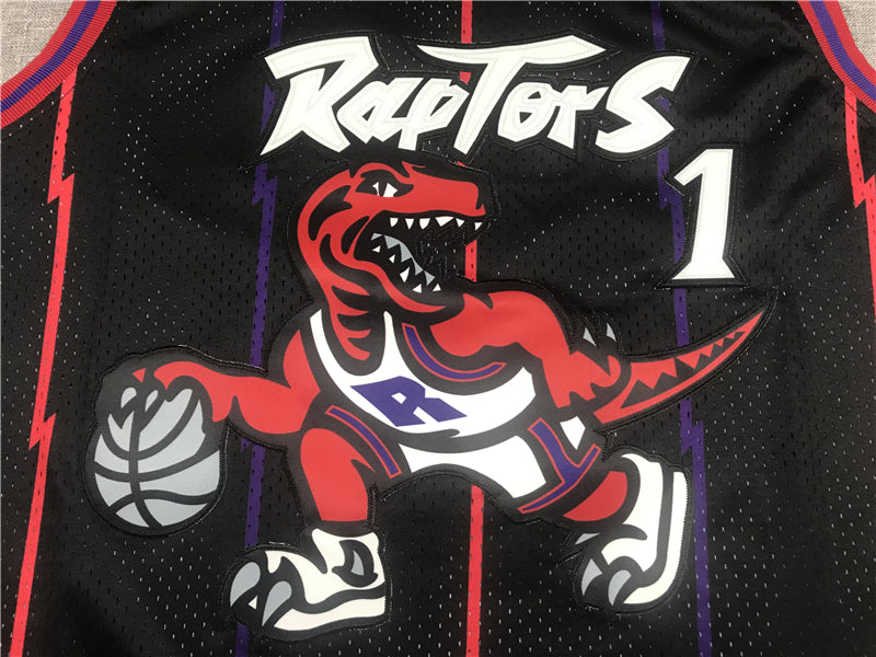 Men's Toronto Raptors Tracy McGrady 1998-99 Black Hardwood Classics Swingman Jersey