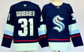 Men's Seattle Kraken Philipp Grubauer Fanatics Navy Home Breakaway Player Jersey