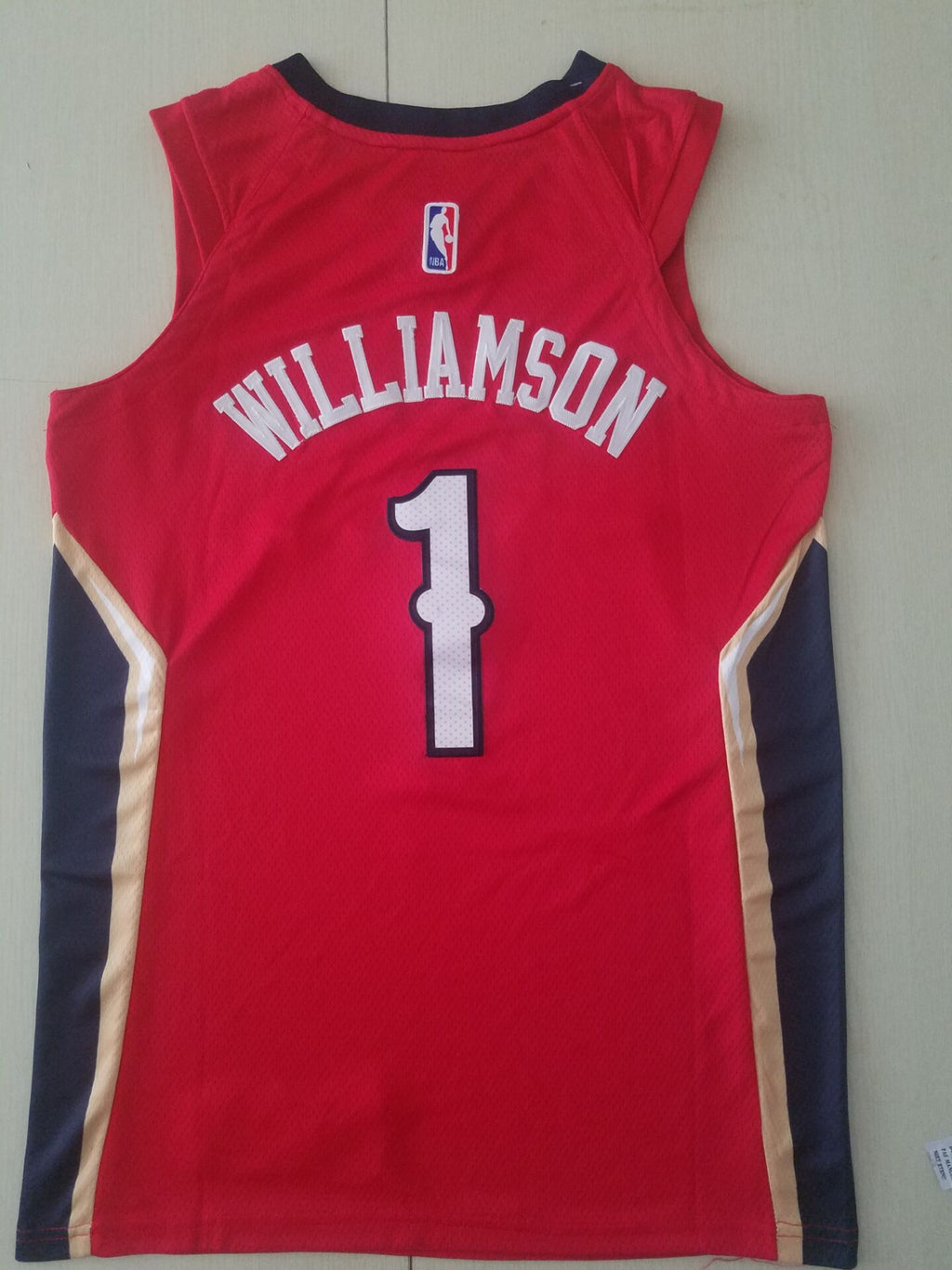 Men's New Orleans Pelicans Zion Williamson NBA Red Swingman Jersey