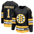 Men's Boston Bruins Jeremy Swayman Fanatics Black Home Breakaway Player Jersey