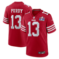 Men's San Francisco 49ers Brock Purdy Scarlet Super Bowl LVIII Game Jersey