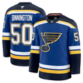 Men's St. Louis Blues Jordan Binnington Fanatics Blue Breakaway Player Jersey