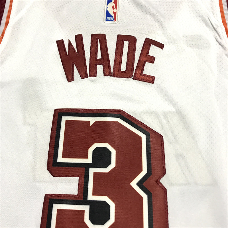 Men's Miami Heat Dwyane Wade White 2022/23 Swingman Jersey - Classic Edition