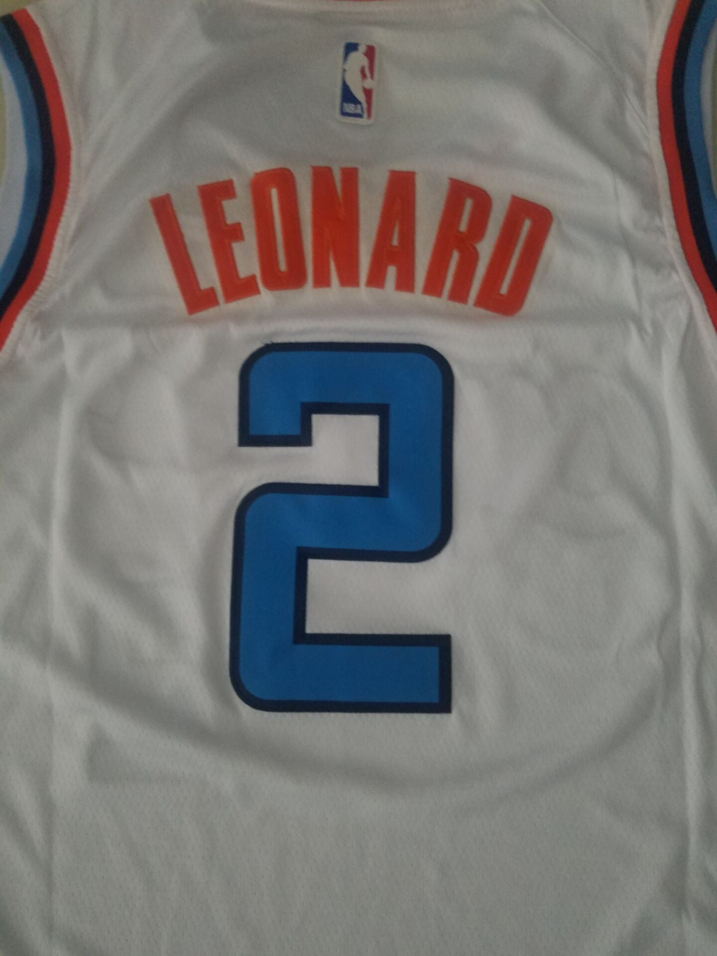 Men's LA Clippers Kawhi Leonard White Player Jersey