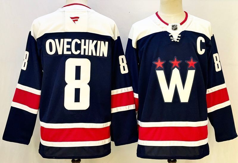 Men's Washington Capitals Alexander Ovechkin Fanatics Navy Player Jersey