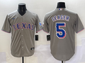 Men's Texas Rangers Corey Seager Gray Replica Player Jersey