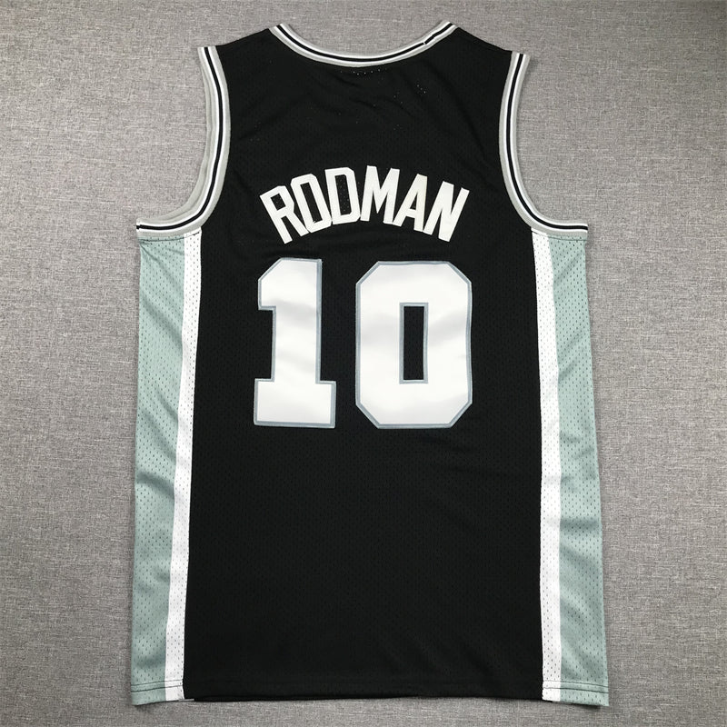 Men's San Antonio Spurs Dennis Rodman Black 1993-94 Hardwood Classics Swingman Jersey