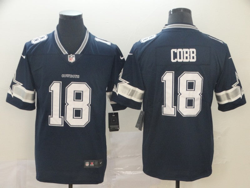 Men's Dallas Cowboys Randall Cobb Navy Game Player Jersey