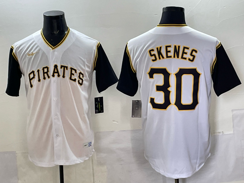 Men's Pittsburgh Pirates Paul Skenes White Limited Player Jersey