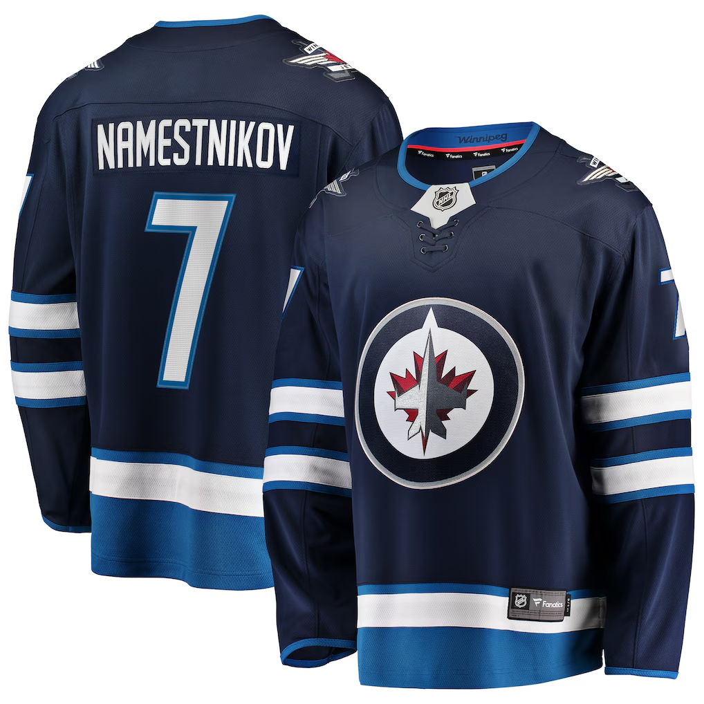 Men's Winnipeg Jets Vladislav Namestnikov Fanatics Navy Home Breakaway Player Jersey