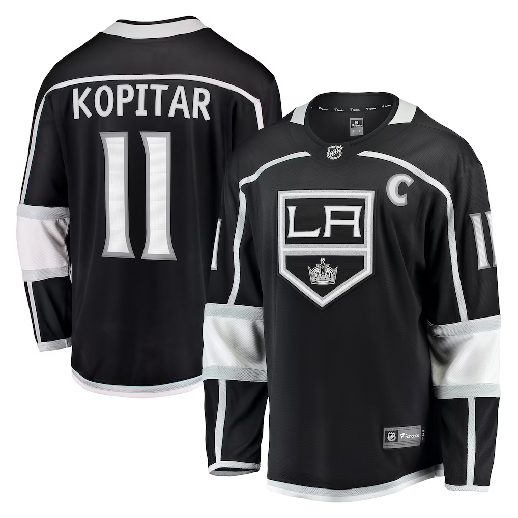 Men's Los Angeles Kings Anze Kopitar Fanatics Black Jersey
