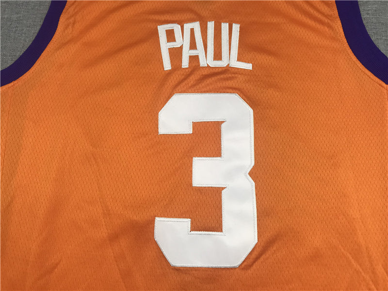 Men's Phoenix Suns Chris Paul Orange Fast Break Team Replica Jersey