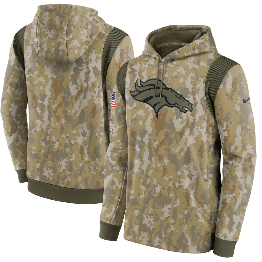 Men's Denver Broncos 2021 Salute to Service Hoodie Camouflage