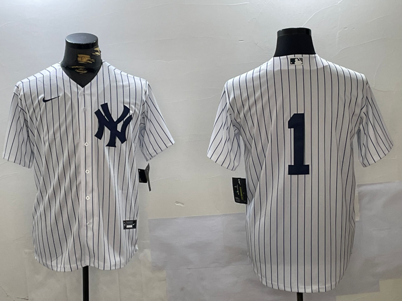 Men's New York Yankees Billy Martin White Replica Player Jersey
