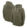 Men's Arizona Cardinals Olive 2025 Salute to Service Sideline Standard Issue Dri-FIT Hoodie