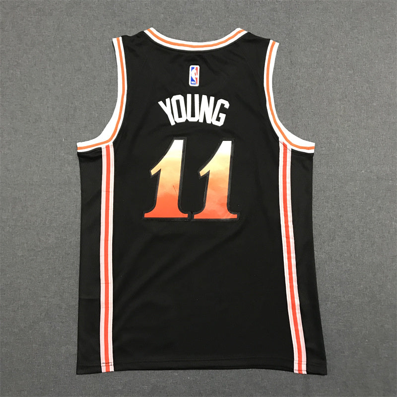 Men's Atlanta Hawks Trae Young Black 2022/23 Swingman Jersey - City Edition