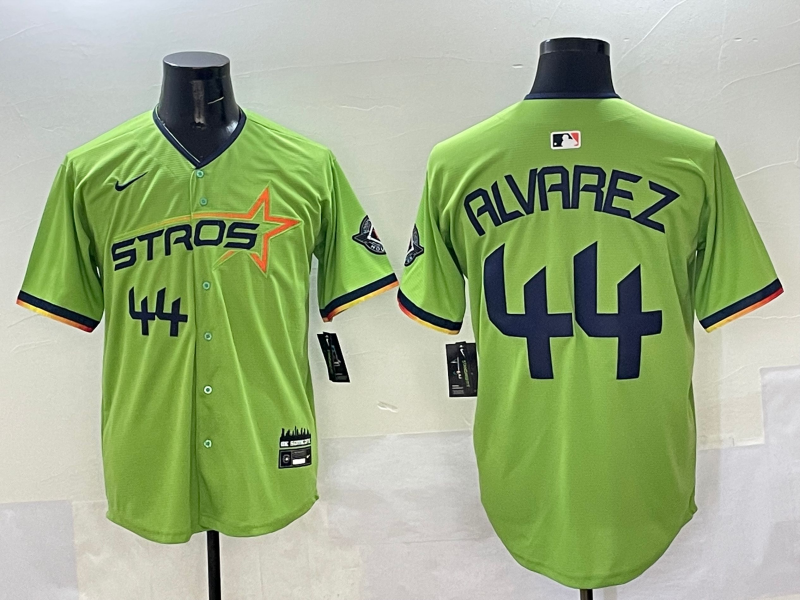 Men's Houston Astros Yordan Alvarez Green 2025 City Connect Limited Player Jersey
